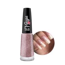 Esmalte para Unhas Flor do Campo Rosa Claro Glitter Brilho Guga 604 8ml
