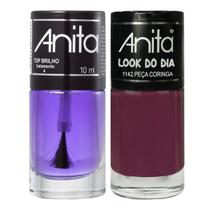 Esmalte Peça Coringa Coleção Look do Dia + Top Brilho 10ml Anita