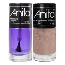 Esmalte Pó de Pirlimpimpim Glitter + Top Brilho 10ml Anita Esmalte Pó de Pirlimpimpim Glitter + Top Brilho 10ml Anita