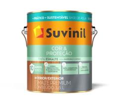 Esmalte Preto Cor E Proteção Base Água Suvinil 3,6L