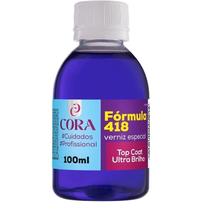 Esmalte Profissional Cora 100ml Fórmula 418 Top Coat Ultra Brilho Esmalte Profissional Cora 100ml Fórmula 418 Top Coat Ultra Brilho