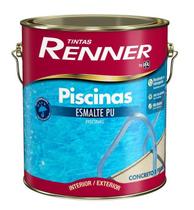 Esmalte Pu Piscinas Kit 4,5L Brilhante Azul Renner