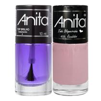 Esmalte Recebidos Coleção Toda Blogueirinha + Top Brilho 10ml Anita