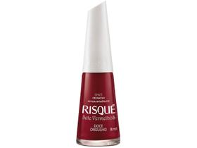 Esmalte Risqué 7 Vermelhos Cor Doce Orgulho Hipoalergênico com 8ml