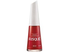 Esmalte Risqué Beijo Vermelho Cremoso - Hipoalergênico 8ml