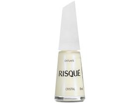 Esmalte Risqué Branco Cintilante Cristal 8ml Esmalte Risqué Branco Cintilante Cristal 8ml