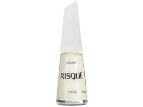 Esmalte Risqué Branco Cristal Cintilante 8ml