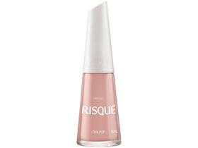 Esmalte Risqué Chik Pop Rosa Claro Cremoso - Hipoalergênico 8ml