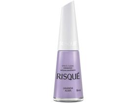 Esmalte Risqué Coloridos Lavanda Alma Lilás - Cremoso Hipoalergênico 8ml
