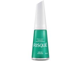 Esmalte Risqué Coloridos Ver de Verdade Verde - Cremoso Hipoalergênico 8ml Esmalte Risqué Coloridos Ver de Verdade Verde - Cremoso Hipoalergênico 8ml