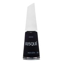 Esmalte Risqué Cremoso Preto Sepia 8ml