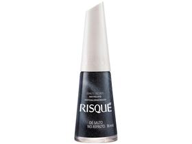 Esmalte Risqué De Salto no Asfalto Preto Metálico - Hipoalergênico 8ml Esmalte Risqué De Salto no Asfalto Preto Metálico - Hipoalergênico 8ml