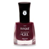 Esmalte Risqué Diamond Gel Amora Negra Cremoso 9,5ml