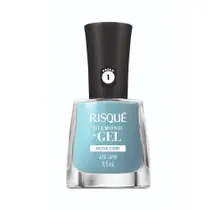 Esmalte Risqué Diamond Gel Azul Capri 9,5ml
