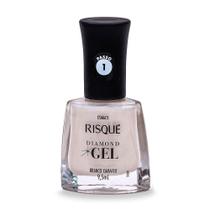 Esmalte Risqué Diamond Gel Branco Camafeu Cintilante 9,5ml