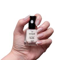 Esmalte Risqué Diamond Gel Chá Branco Natural 9,5ml