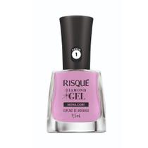 Esmalte Risqué Diamond Gel Cupcake De Morango 9,5ml