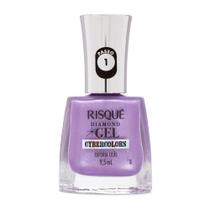 Esmalte Risqué Diamond Gel Cybercolor Euforia Lilás