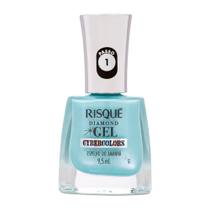 Esmalte Risqué Diamond Gel Cybercolors Cor Espelho do Amanhã 9,5ml