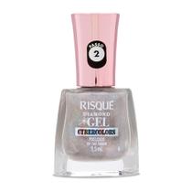 Esmalte Risqué Diamond Gel Cybercolors Top Coat Pixelizado 9ml