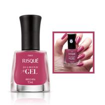 Esmalte Risque Diamond Gel Hibisco Rosa 9,5ml Cremoso