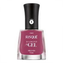 Esmalte Risqué Diamond Gel Hibisco Rosa 9,5ml - Risque