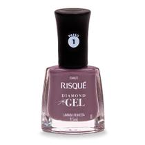 Esmalte Risqué Diamond Gel Lavanda Francesa Cremoso 9,5ml
