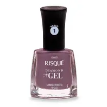 Esmalte Risqué Diamond Gel Lavanda Francesa Cremoso 9,5ml