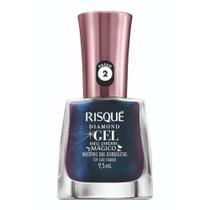 Esmalte Risque Diamond Gel Mistério das Borboletas Top Coat Fixador 9,5ml - Risqué
