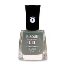 Esmalte Risqué Diamond Gel Mix & Drinks Gin e Sunset 9,5ml