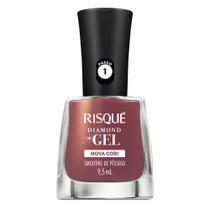 Esmalte Risqué Diamond Gel Nova Cor Smoothie de Pêssego 9,5ml
