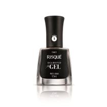 Esmalte Risqué Diamond Gel Preto Caviar Cremoso 9,5ml Esmalte Risqué Diamond Gel Preto Caviar Cremoso 9,5ml