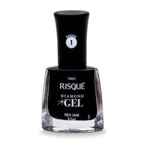 Esmalte Risqué Diamond Gel Preto Caviar Cremoso 9,5ml Esmalte Risqué Diamond Gel Preto Caviar Cremoso 9,5ml