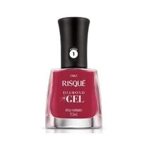 Esmalte risque diamond gel rosa flambado 9,5ml