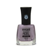 Esmalte Risqué Diamond Gel Seda Lilás Metálico 9,5ml