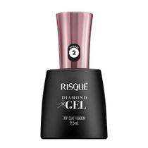 Esmalte Risqué Diamond Gel Top Coat Fixador 9,5ml - Brilho e Durabilidade