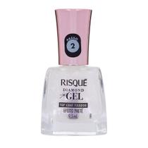 Esmalte Risqué Diamond Gel Top Coat Fixador Efeito Paetê 9,5ml