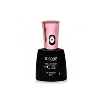 Esmalte Risqué Diamond Gel Top Coat Fixador Hipoalergênico Com 9,5Ml