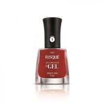 Esmalte Risqué Diamond Gel Vermelho Cereja Cremoso 9,5ml