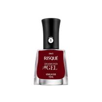 Esmalte Risqué Diamond Gel Vermelho Rubi 9,5ml Esmalte Risqué Diamond Gel Vermelho Rubi 9,5ml