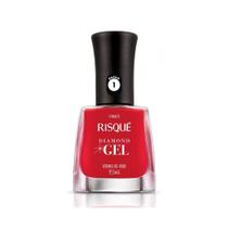 Esmalte Risqué Diamond Gel Vermelho Rubi Cremoso 9,5ml