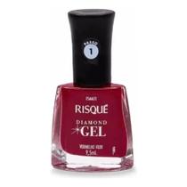 Esmalte Risqué Diamond Vermelho Rubi 9,5ml Esmalte Risqué Diamond Vermelho Rubi 9,5ml