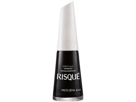 Esmalte Risqué Escuros Preto Sépia Cremoso - Hipoalergênico 8ml Esmalte Risqué Escuros Preto Sépia Cremoso - Hipoalergênico 8ml