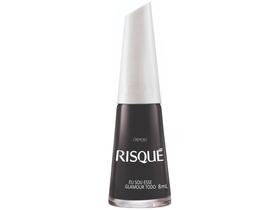 Esmalte Risqué Eu Sou Esse Glamour Todo Preto - Cremoso Hipoalergênico 8ml