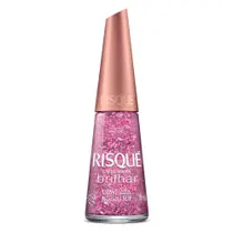 Esmalte Risqué Livre Para Brilhar Cravejada Glitter