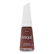 Esmalte Risqué Marrom Cremoso Terracota Que Provoca 8ml