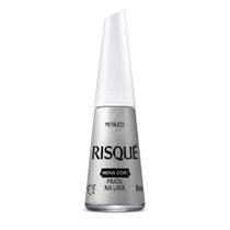 Esmalte Risqué Metálico Prata Na Lata