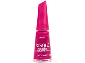 Esmalte Risqué Nosso Metaverso Hitou Na NFT - Rosa Cremoso Hipoalergênico 8ml