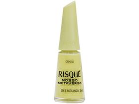 Esmalte Risqué Nosso Metaverso On e Roteando - Verde Cremoso Hipoalergênico 8ml