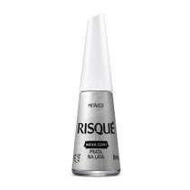 Esmalte Risqué Nova Cor Metálico Cor Prata na Lata 8ml